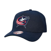 Columbus Blue Jackets Mitchell & Ness Core Team Ground Pro Adjustable Hat - Navy Hats