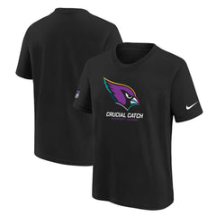 Arizona Cardinals Youth 2024 NFL Crucial Catch T-Shirt - Black discount