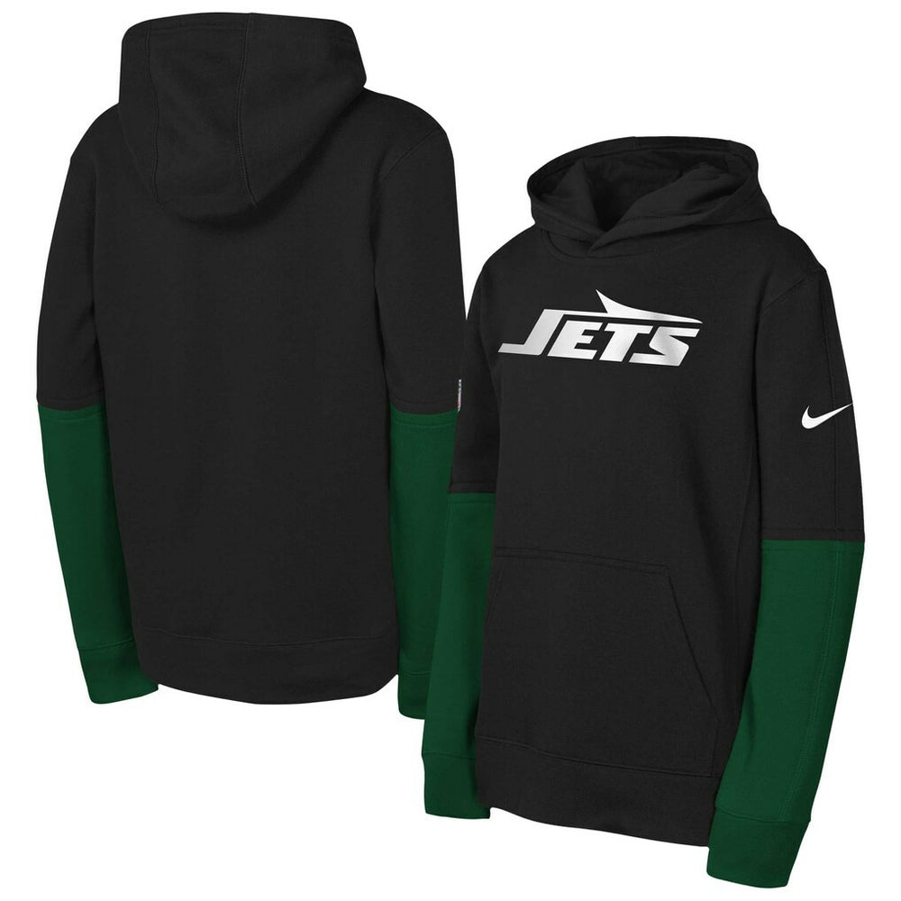 New York Jets Youth Club Pullover Hoodie - Black online