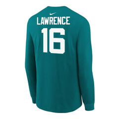 Trevor Lawrence Jacksonville Jaguars Youth Player Name & Number Long Sleeve T-Shirt - Teal sale