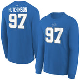 Aidan Hutchinson Detroit Lions Youth Player Name & Number Long Sleeve T-Shirt - Blue online