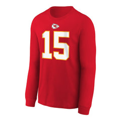 Patrick Mahomes Kansas City Chiefs Youth Player Name & Number Long Sleeve T-Shirt - Red discount