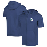 Seattle Mariners Levelwear Recruit Short Sleeve Full-Zip Hoodie Royal