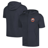 Houston Astros Levelwear Recruit Short Sleeve Full-Zip Hoodie Navy