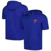 Philadelphia Phillies Levelwear Recruit Short Sleeve Full-Zip Hoodie Royal