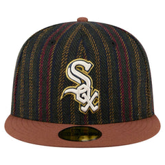 Chicago White Sox Vintage Herringbone 59FIFTY Fitted Hat Brown