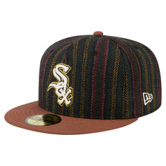 Chicago White Sox Vintage Herringbone 59FIFTY Fitted Hat Brown