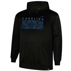 Carolina Panthers Big & Tall Fleece Pullover Hoodie - Black cheap