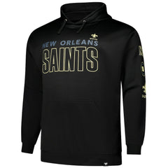 New Orleans Saints Big & Tall Fleece Pullover Hoodie - Black sale
