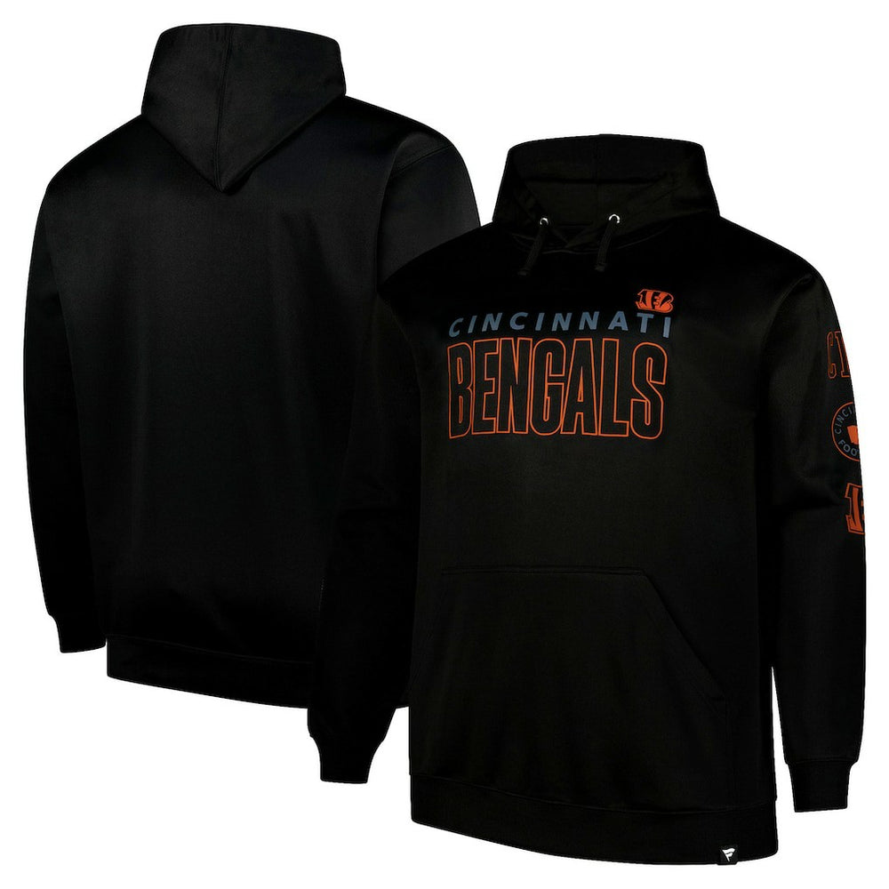 Cincinnati Bengals Big & Tall Fleece Pullover Hoodie - Black outlet