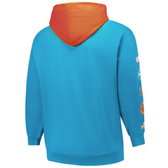 Miami Dolphins Big & Tall Patched Out Pullover Hoodie - Aqua sale