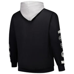 Las Vegas Raiders Big & Tall Patched Out Pullover Hoodie - Black sale