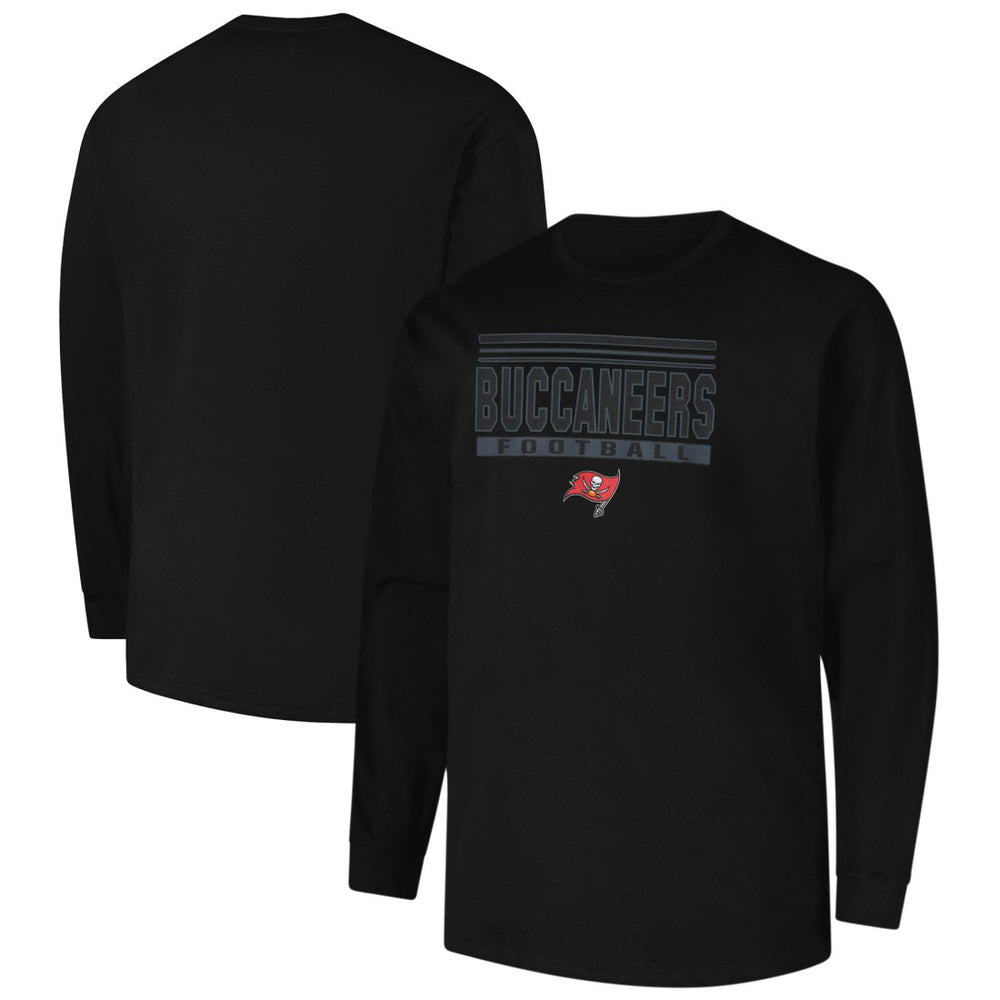 Tampa Bay Buccaneers Profile Big & Tall Pop Long Sleeve T-Shirt - Black on sale