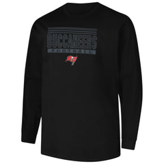 Tampa Bay Buccaneers Profile Big & Tall Pop Long Sleeve T-Shirt - Black on sale