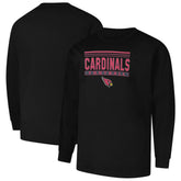 Arizona Cardinals Profile Big & Tall Pop Long Sleeve T-Shirt - Black for sale