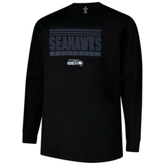 Seattle Seahawks Profile Big & Tall Pop Long Sleeve T-Shirt - Black cheap