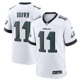A.J. Brown Philadelphia Eagles White Game Jersey - White on sale
