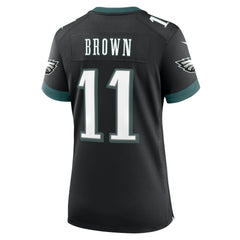 A.J. Brown Philadelphia Eagles Women's Alternate Game Jersey - Black sale