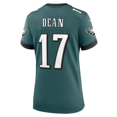 Nakobe Dean Philadelphia Eagles Women's Team Game Jersey - Midnight Green for sale