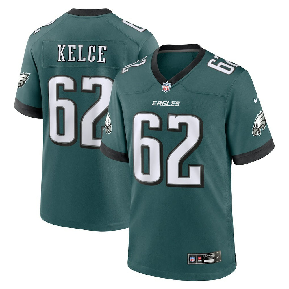 Jason Kelce Philadelphia Eagles Team Game Jersey - Midnight Green online