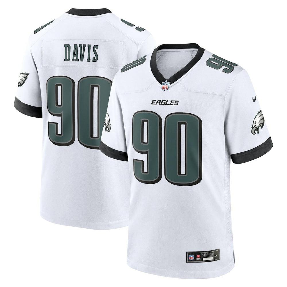 Jordan Davis Philadelphia Eagles White Game Jersey - White cheap