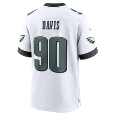 Jordan Davis Philadelphia Eagles White Game Jersey - White cheap