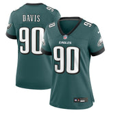 Jordan Davis Philadelphia Eagles Women's Team Game Jersey - Midnight Green outlet