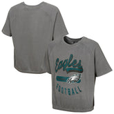 Philadelphia Eagles Women's Mineral Wash Short Sleeve Top - Gray cheap