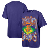 San Francisco Giants Women's Flashing Lights Boyfriend T-Shirt Navy