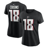 Kirk Cousins Atlanta Falcons Women's Player Name & Number T-Shirt - Black cheap
