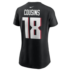Kirk Cousins Atlanta Falcons Women's Player Name & Number T-Shirt - Black cheap
