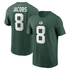 Josh Jacobs Green Bay Packers Player Name & Number T-Shirt - Green sale