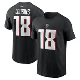 Kirk Cousins Atlanta Falcons Player Name & Number T-Shirt - Black outlet
