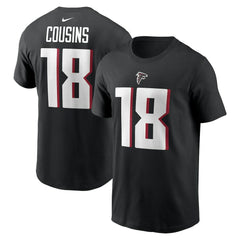 Kirk Cousins Atlanta Falcons Player Name & Number T-Shirt - Black outlet