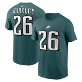 Saquon Barkley Philadelphia Eagles Player Name & Number T-Shirt - Midnight Green sale
