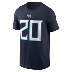 Tony Pollard Tennessee Titans Player Name & Number T-Shirt - Navy for sale