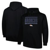 Denver Broncos Big & Tall Pop Pullover Hoodie - Black sale