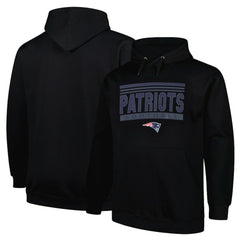 New England Patriots Big & Tall Pop Pullover Hoodie - Black discount