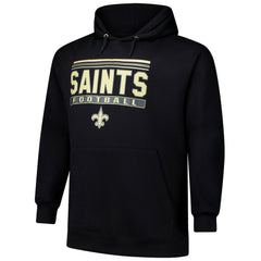 New Orleans Saints Big & Tall Pop Pullover Hoodie - Black cheap