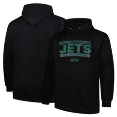 New York Jets Big & Tall Pop Pullover Hoodie - Black discount