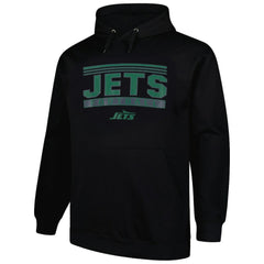 New York Jets Big & Tall Pop Pullover Hoodie - Black discount