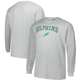 Miami Dolphins Big & Tall Thermal Long Sleeve T-Shirt - Heather Gray sale