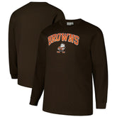Cleveland Browns Big & Tall Throwback Thermal Long Sleeve T-Shirt - Brown outlet