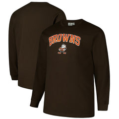 Cleveland Browns Big & Tall Throwback Thermal Long Sleeve T-Shirt - Brown outlet