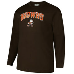Cleveland Browns Big & Tall Throwback Thermal Long Sleeve T-Shirt - Brown outlet