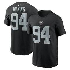 Christian Wilkins Las Vegas Raiders Player Name & Number T-Shirt - Black outlet