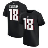 Kirk Cousins Atlanta Falcons Youth Player Name & Number T-Shirt - Black on sale
