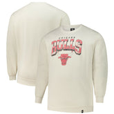 Chicago Bulls '47 Big & Tall Spotlight Headline Pullover Sweatshirt - Cream outlet