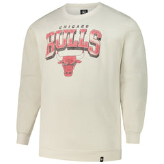 Chicago Bulls '47 Big & Tall Spotlight Headline Pullover Sweatshirt - Cream outlet