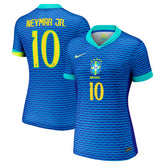 Neymar Jr. Brazil National Team Women's 2024 Away Stadium Replica Player Jersey – Blue